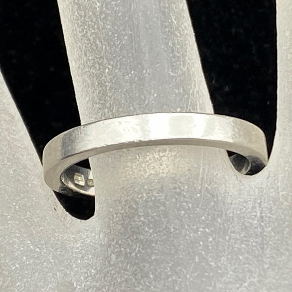 BULGARI Platinum 950 3.0mm MarryMewedding band pat 22150 6.8g sz8.5